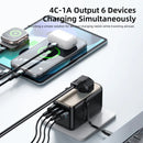 Vyvylabs Explorer Series GaN 4 Ports+AC Fast Charger Travel Adapter 85W A+3C with Type-C Cable