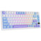 Royal Kludge RK-M75 Tri-Mode RGB 81 Keys Hot-Swappable Mechanical Keyboard Taro Milk