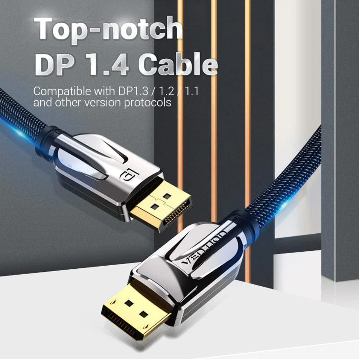 Vention 8K DisplayPort Cable - Nylon Braided 3M (HCABI)