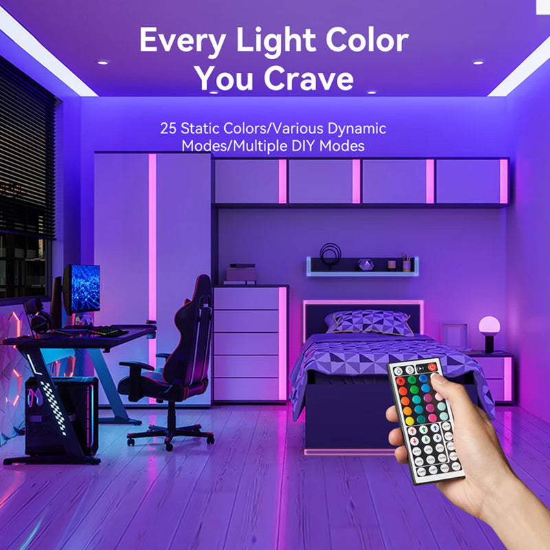 Vention Silicone Neon LED Strip Lights with IR Remote & USB 5V Power Supply - 1M, 2M 
