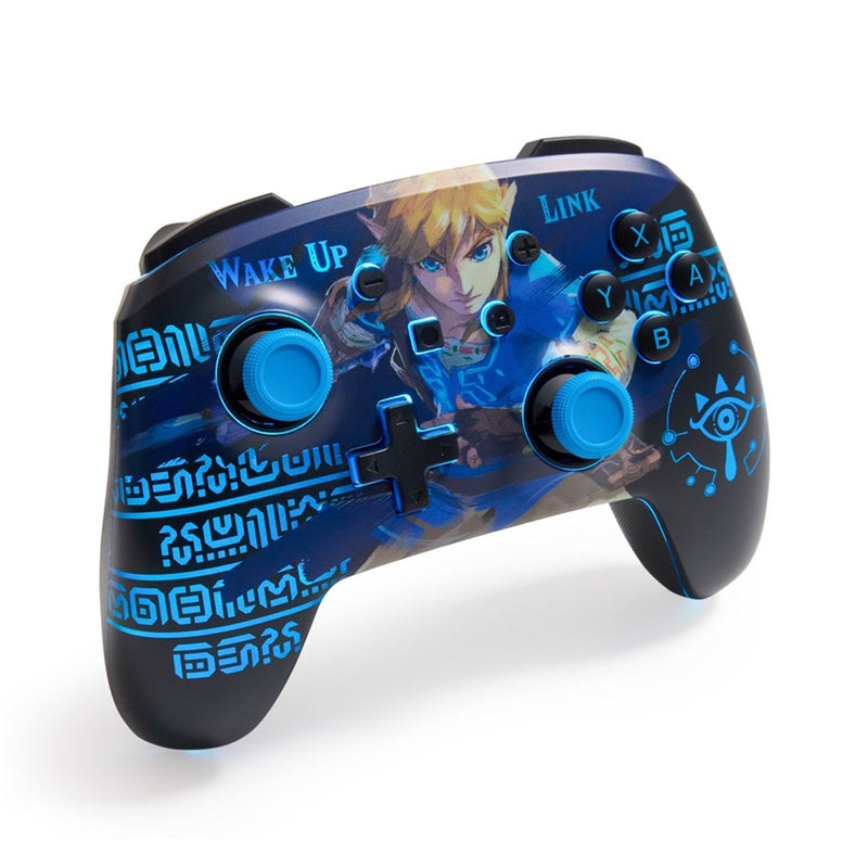 PowerA Lumectra Enhanced Wireless Controller For Nintendo Switch (Zelda Wake Up link)