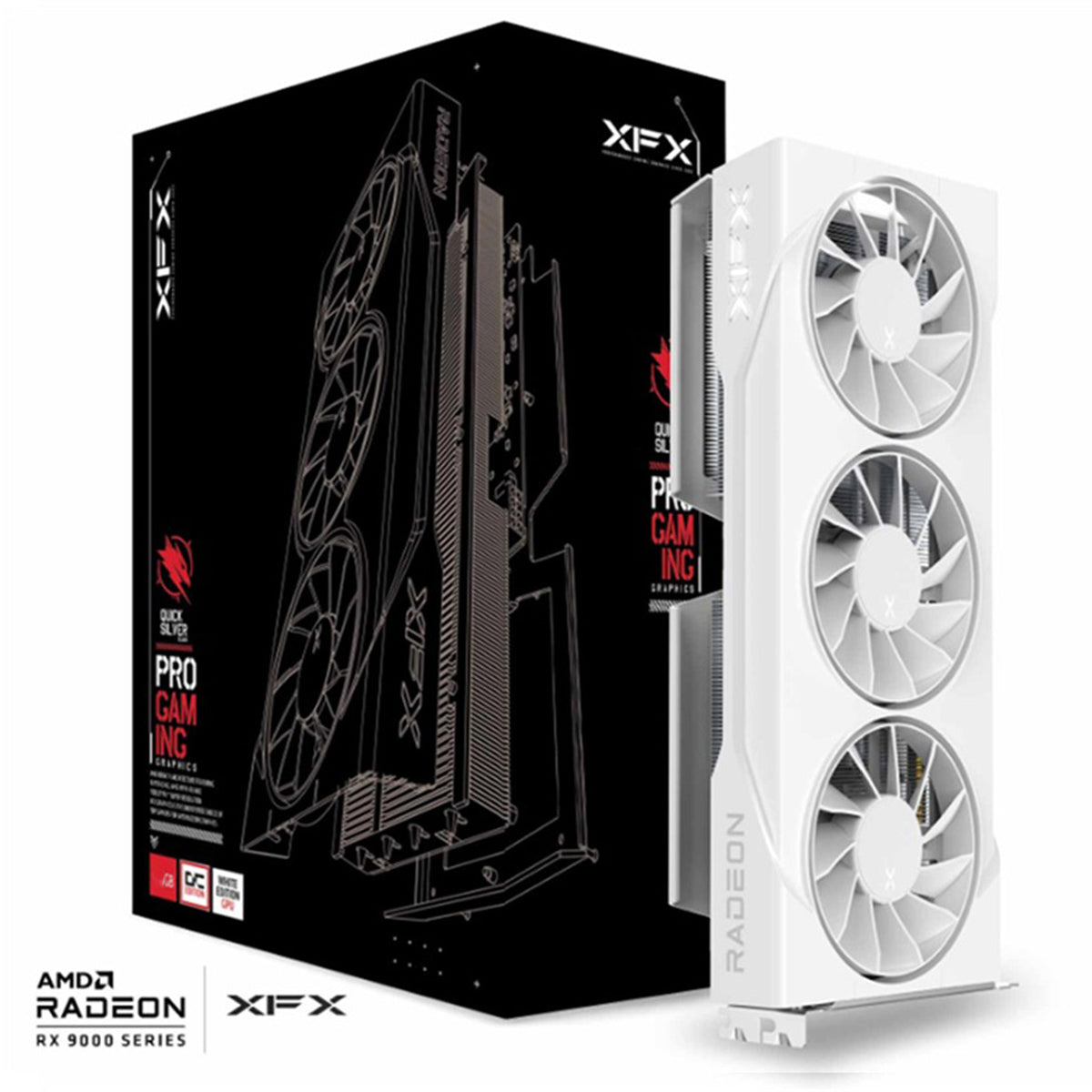 XFX Swift AMD Radeon RX 9060 XT OC Triple Fan Gaming Ed. 16GB GDDR6 Graphics Card