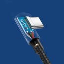 Ugreen Angled USB-C Male to Angled USB 2.0 A Male 3A Data Cable(Black)