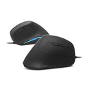 ApaxQ MV-185U Ergonomic Wired Vertical Mouse (Black)