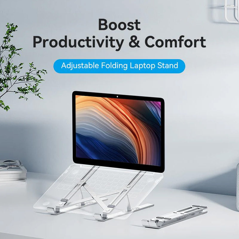 Vention Foldable Laptop Stand - Silver Aluminum Alloy Type (KDMI0)