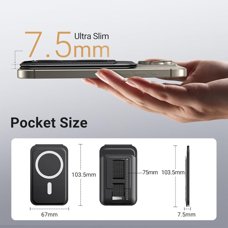 Ugreen Magnetic Wallet with Stand & Phone Grip (LP837/45166)