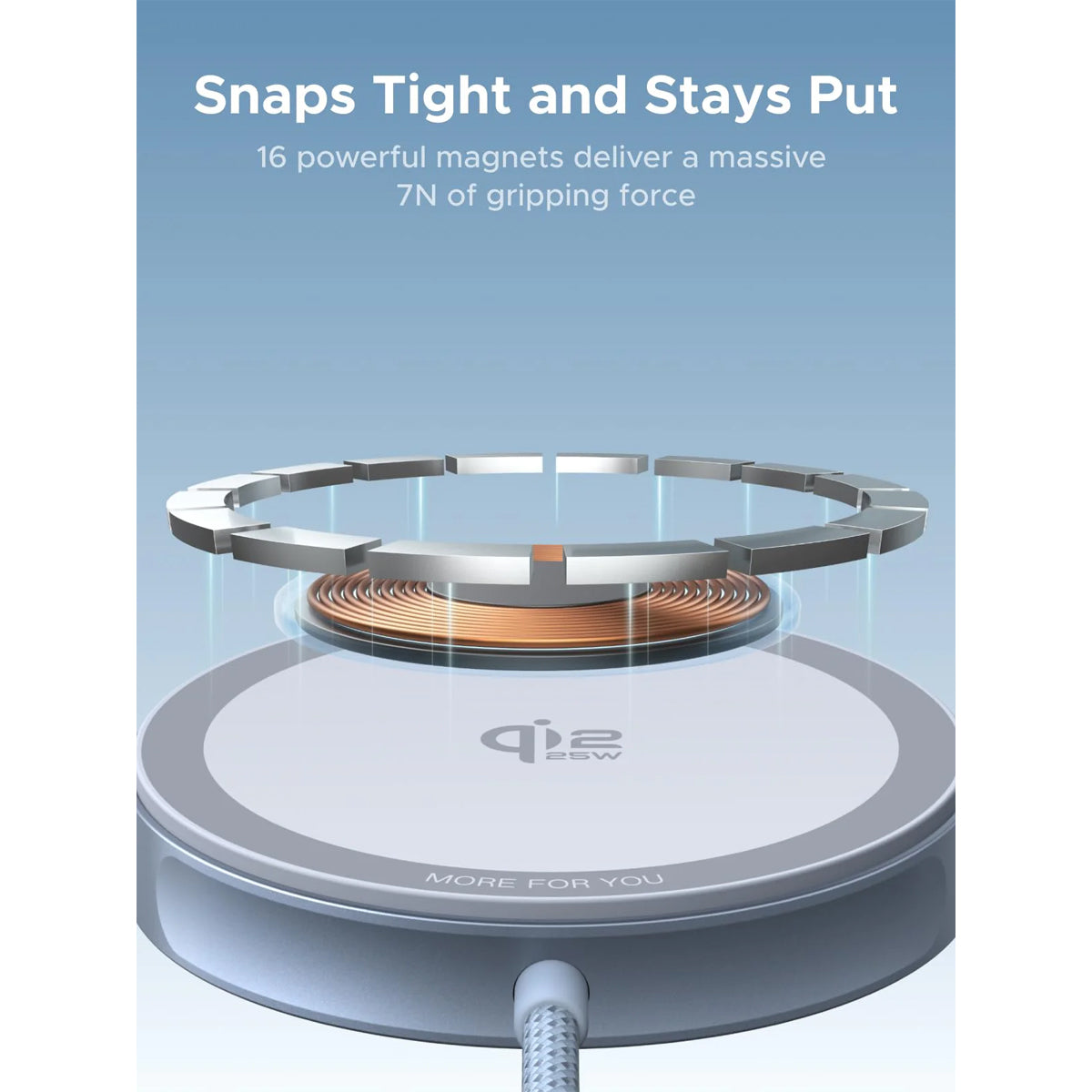 Ugreen MagFlow Qi2 25W Magnetic Wireless Charger