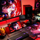 ATK Crimson Anime Glass Mouse Pad (490x420x4.5mm)