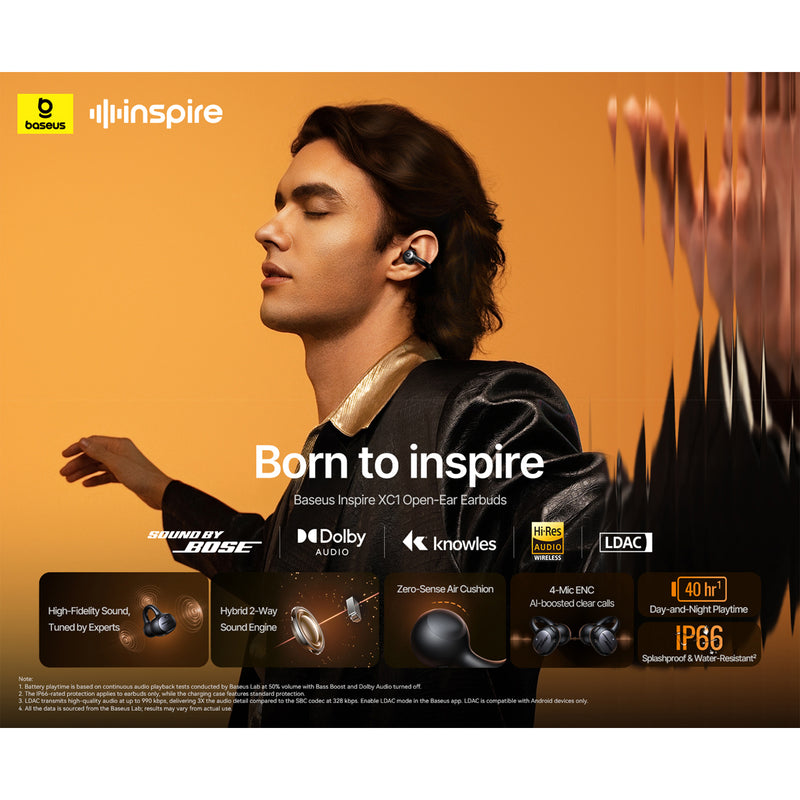 Baseus Inspire XC1 Open-Ear True Wireless Earbuds