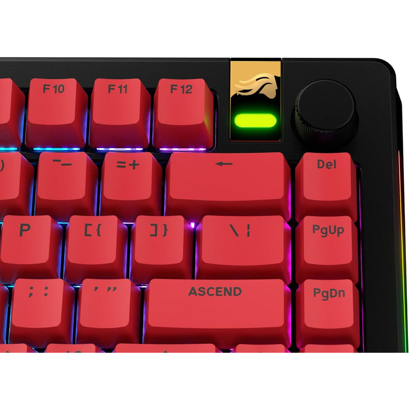 Glorious GPBT Basics Keycaps 130 Keys (Classic Black, Potion Pink, Epic Purple, Revive Red)