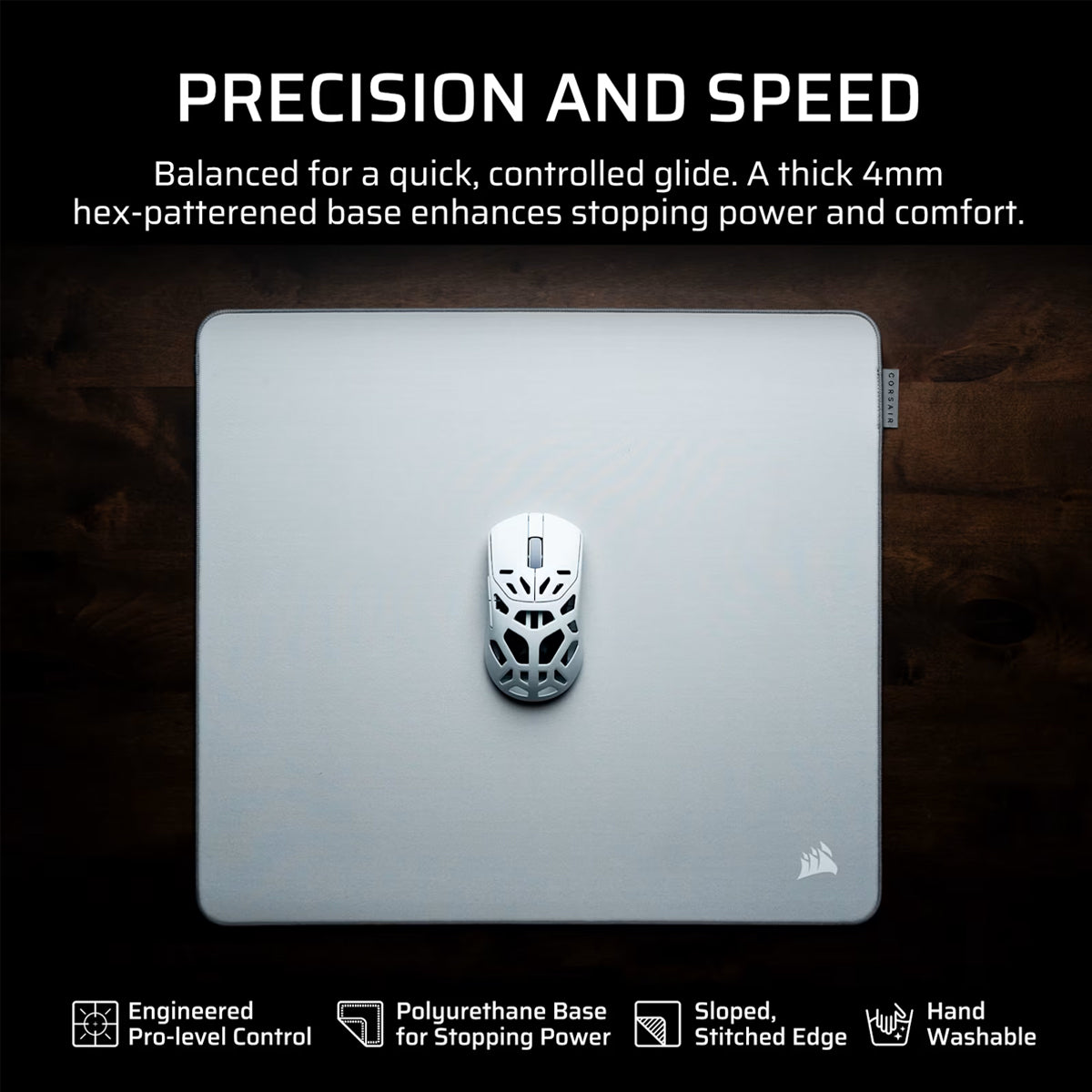 Corsair MM PRO Control Large Esports-Tuned Cloth Mouse Pad 