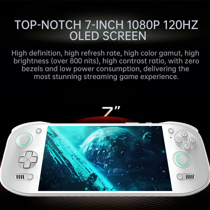 AYN Odin 2 Portal Pro Snapdragon 8gen2 Processor 7" 1080P 120Hz OLED 3D Curved Touch Screen
