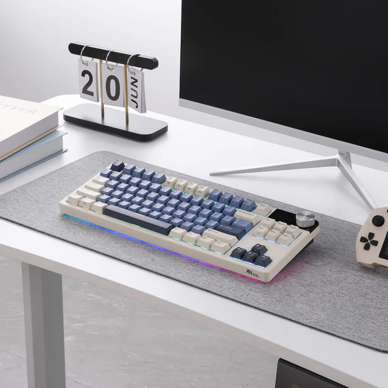 Royal Kludge RK-S85 Tri-Mode RGB 85 Keys Hot Swappable Mechanical Keyboard Horizon Blue
