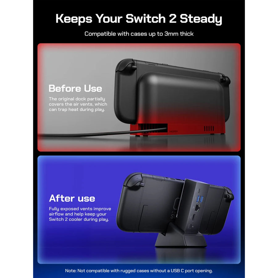 JSAUX 7-in-1 Multifunctional Docking Station for Nintendo Switch 2
