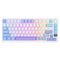 Royal Kludge RK-M75 Tri-Mode RGB 81 Keys Hot-Swappable Mechanical Keyboard Taro Milk