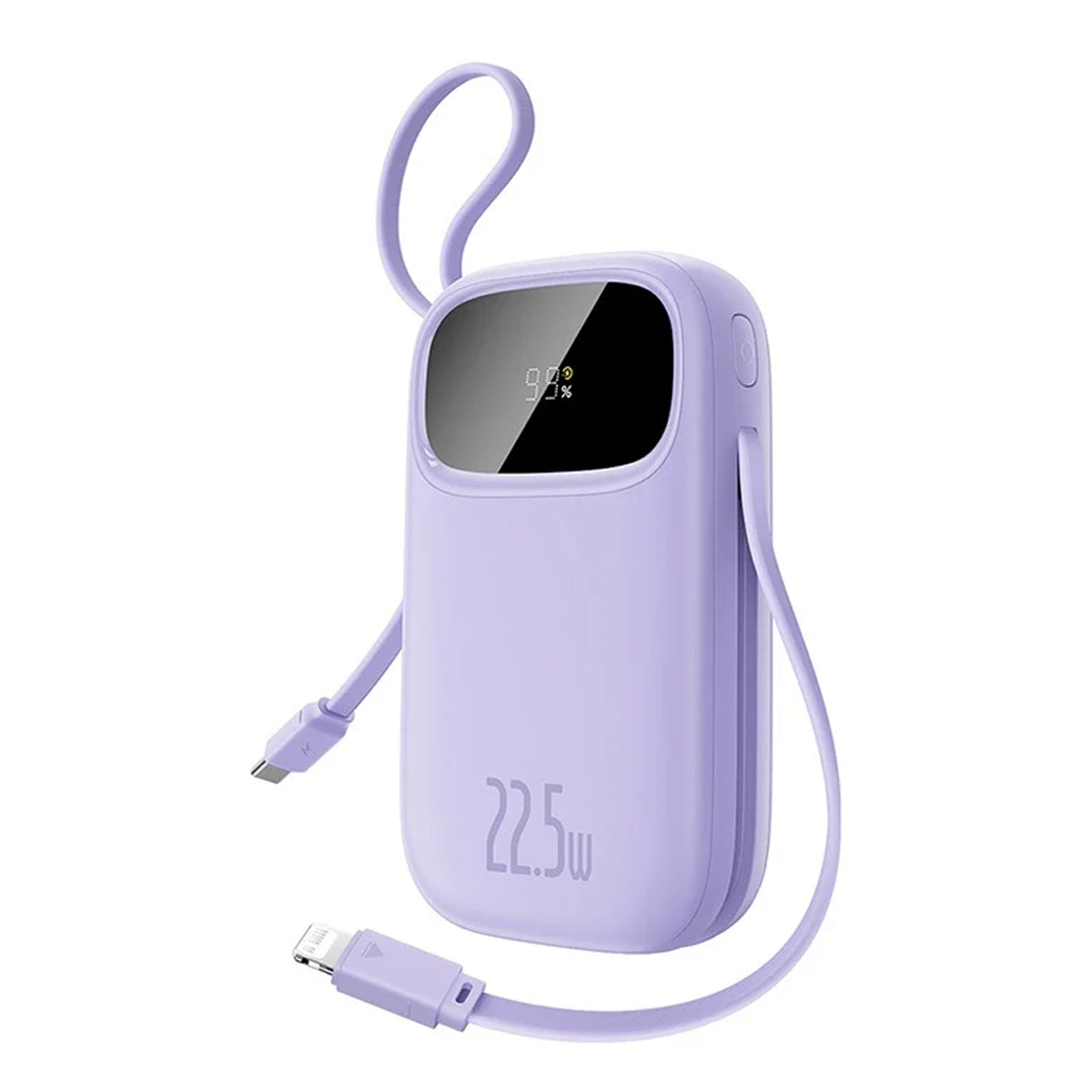 Baseus QPow 3 Digital Display Fast-Charging Power Bank with Built-in USB-C + iP Cable 20000mAh 22.5W