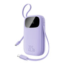 Baseus QPow 3 Digital Display Fast-Charging Power Bank with Built-in USB-C + iP Cable 20000mAh 22.5W