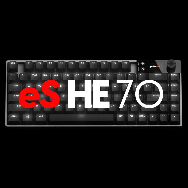 Pulsar eS HE 70 Ultrafast Hall Effect Gaming Keyboard (Black) (ES70HE01B)