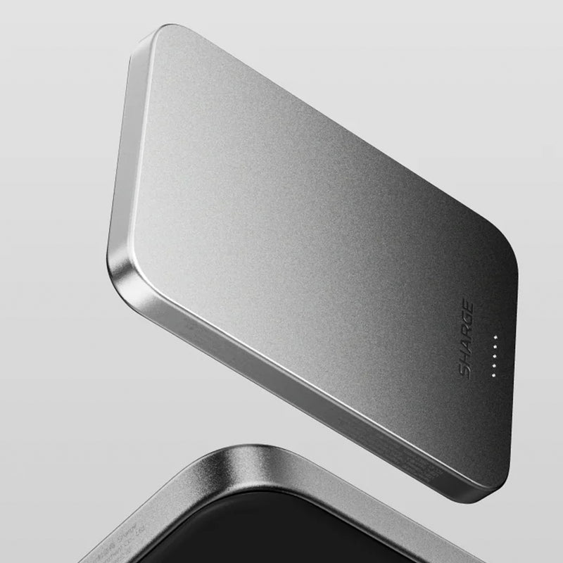 Sharge AeroMag 5K Qi2 Magnetic Ultra-Slim & Lightweight Power Bank w/ Graphene Cooling 5000mAh 15W