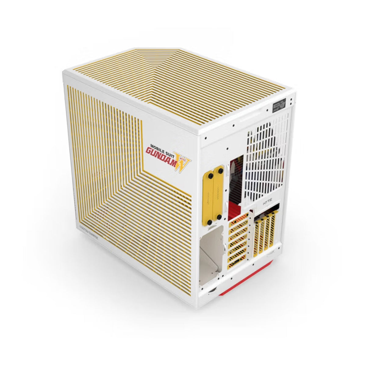Hyte Gundam Wing Y70 Touch Infinite Dual Chamber ATX Mid-Tower Modern Aesthetic Case (White)