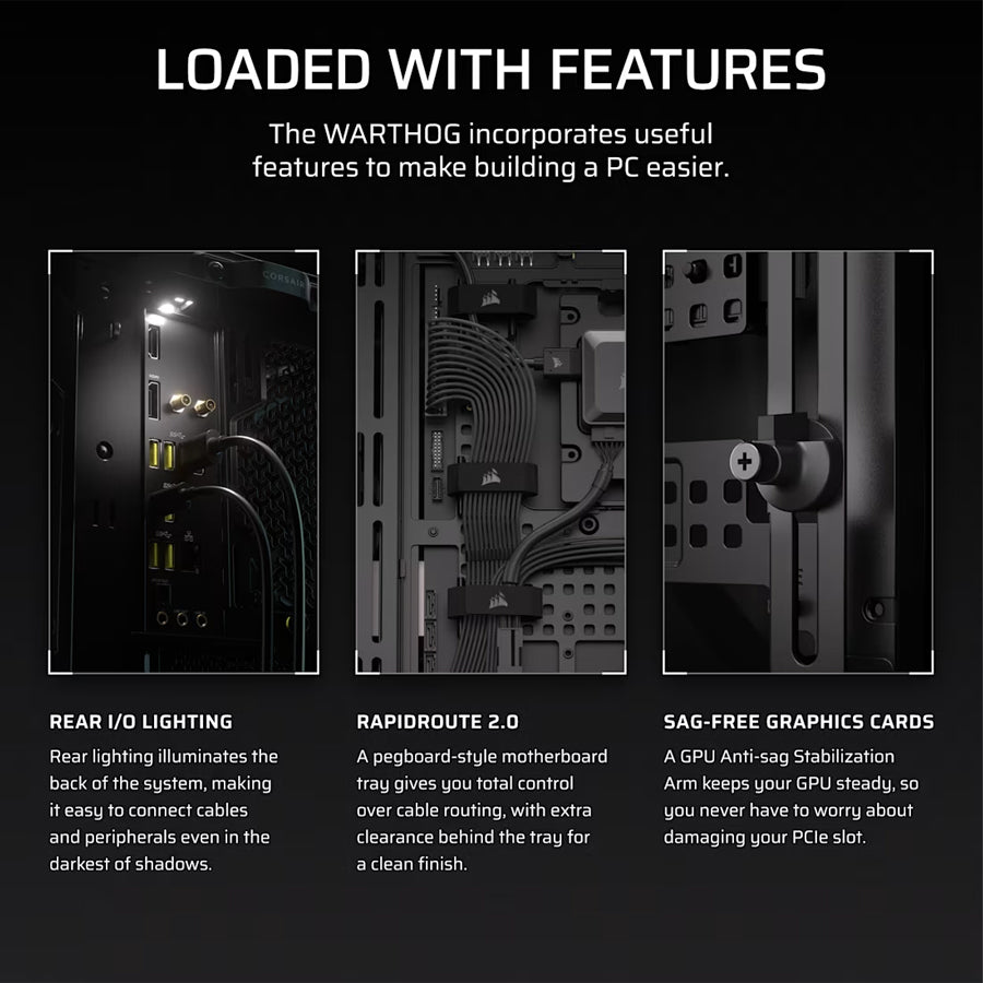 Corsair WARTHOG RS Airflow Mid-Tower Tempered Glass PC Case