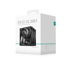 DeepCool FD12 V2 3-in-1 120mm Performance Integral Blade Silent Ring Non-LED Cooling Fans