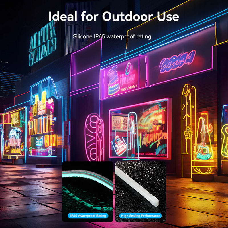Vention Silicone Neon LED Strip Lights with IR Remote & USB 5V Power Supply - 1M, 2M 