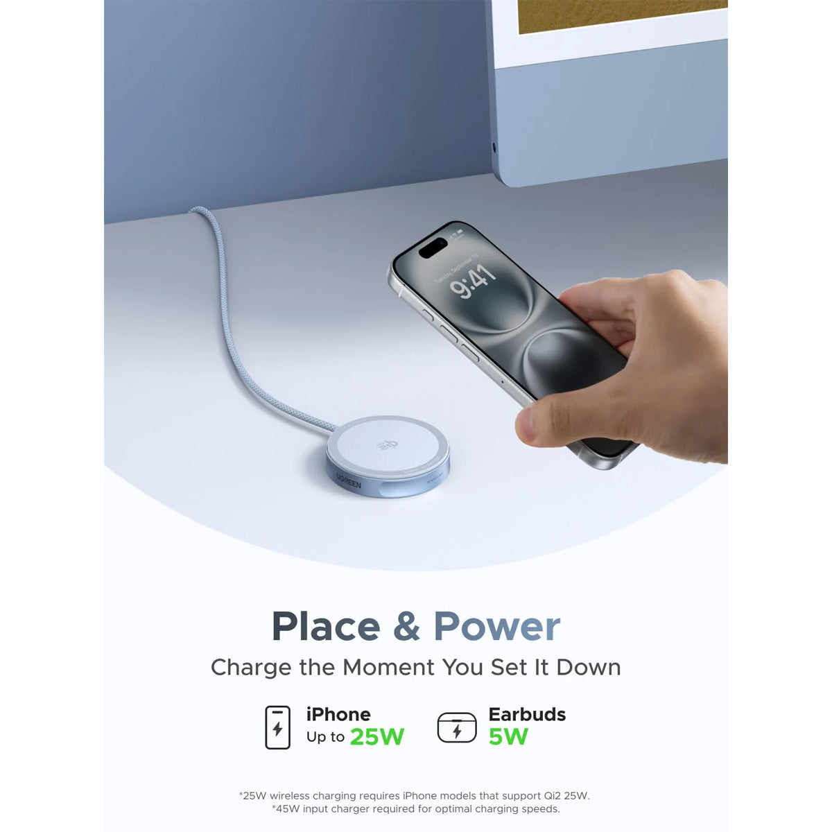 Ugreen MagFlow Qi2 25W Magnetic Wireless Charger