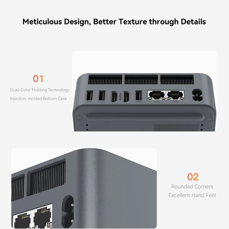 Beelink EQR6-LP AMD Ryzen 7 6800U Processor (24GB RAM+500GB SSD | 32GB RAM+1TB SSD) Windows 11 Pro