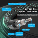 Vention Cotton Braided RCA Male to Male Coaxial Audio Cable - Green Copper Type 2M (BCTGH)