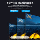 Vention Cotton Braided 8K DisplayPort Male to HDMI Male Cable - Black Zinc Alloy Type 1.8M (HFPBAC)