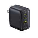 Baseus EnerFill FE22 Fast Charger 2C+U 70W (Cosmic Black) (E0123600)