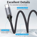 Vention USB-C Male to 3.5MM Earphone Jack with DAC Adapter Aluminum Alloy Type - 0.1M (BGMHA)