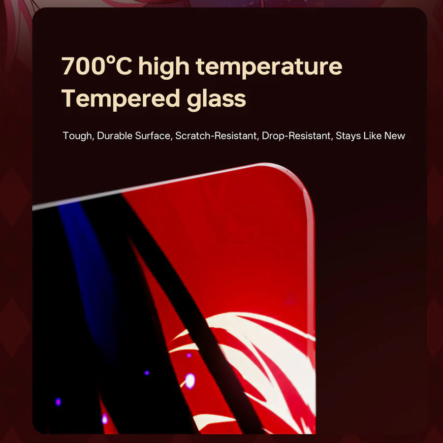 ATK Crimson Anime Glass Mouse Pad (490x420x4.5mm)