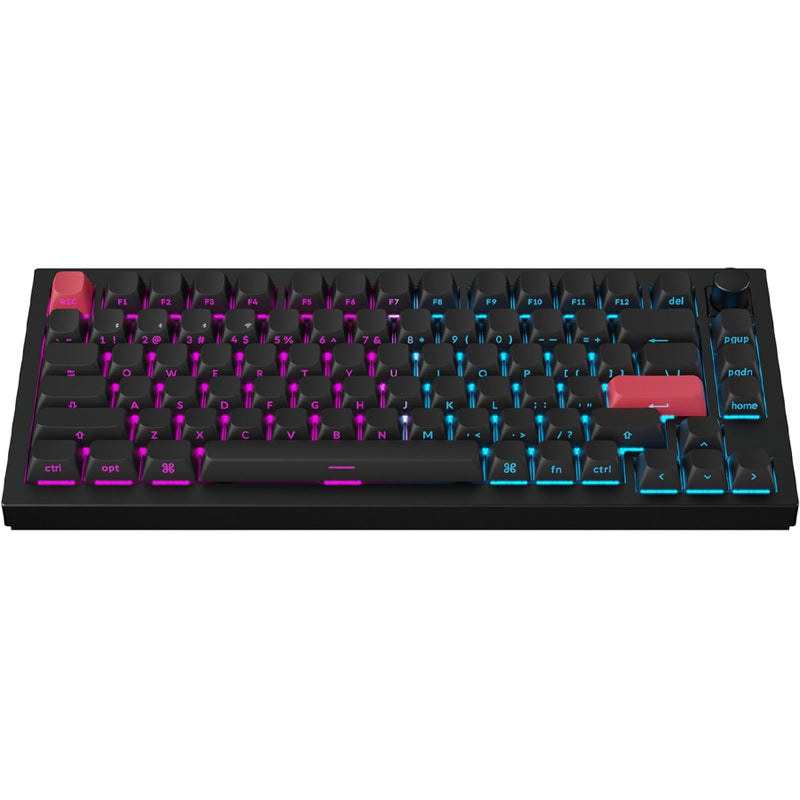 Keychron Q1 Max QMK/VIA Fully Assembled with Knob RGB Backlit Hot-Swappable 75% Mechanical Keyboard