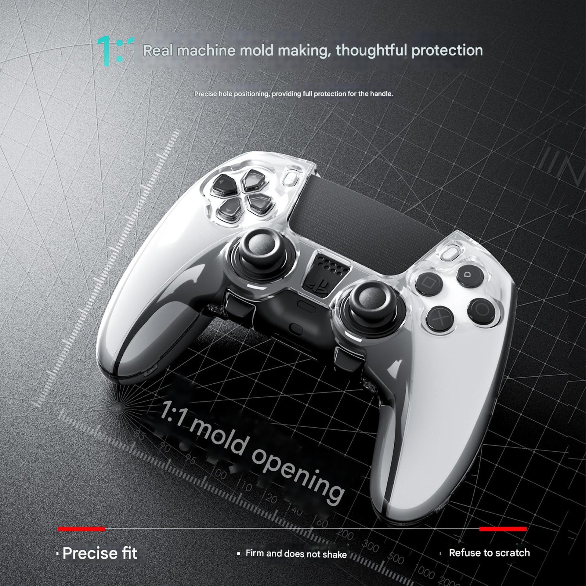 IINE PC Case for PS5 Dualsense Edge Controller (L1212)