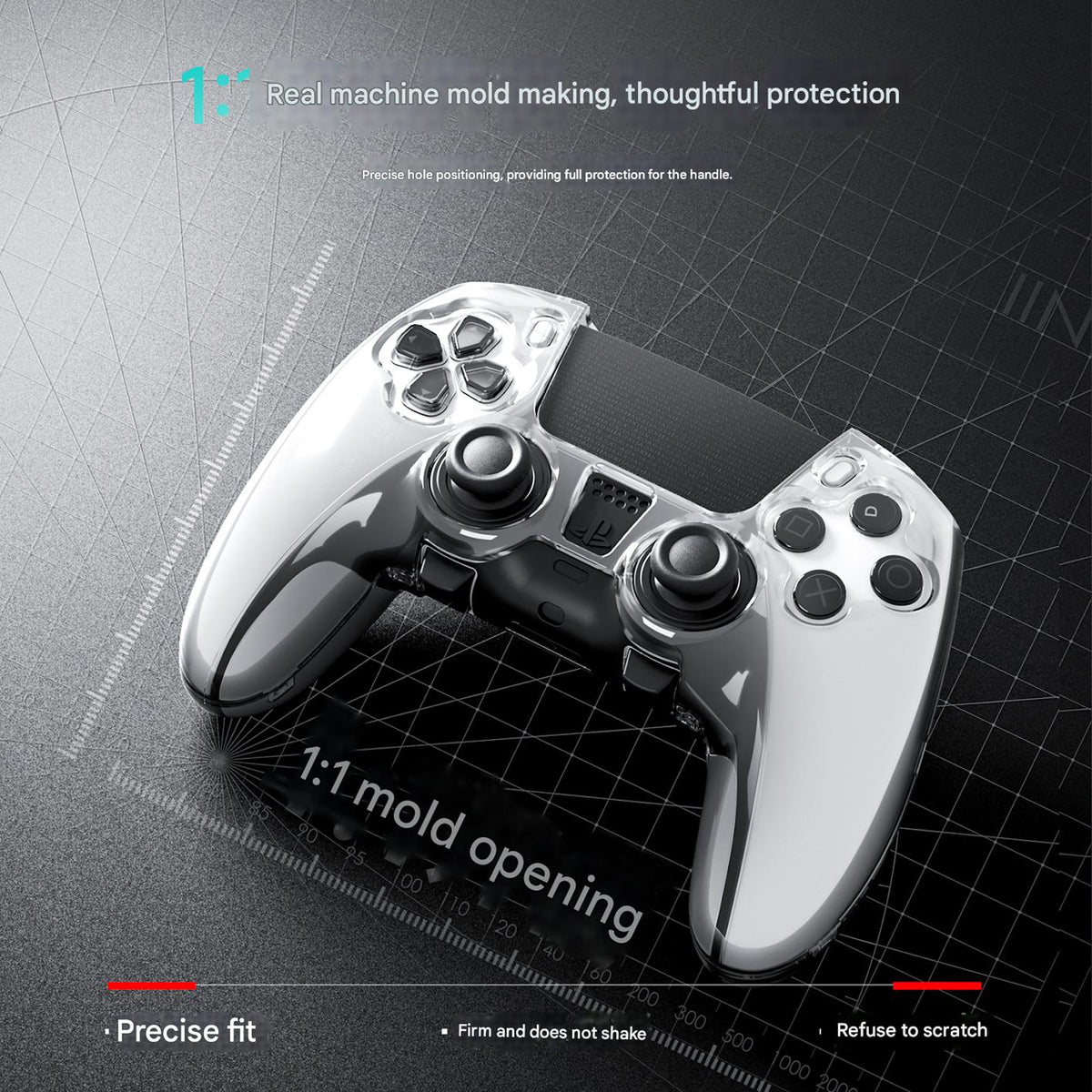 IINE PC Case for PS5 Dualsense Edge Controller (L1212)