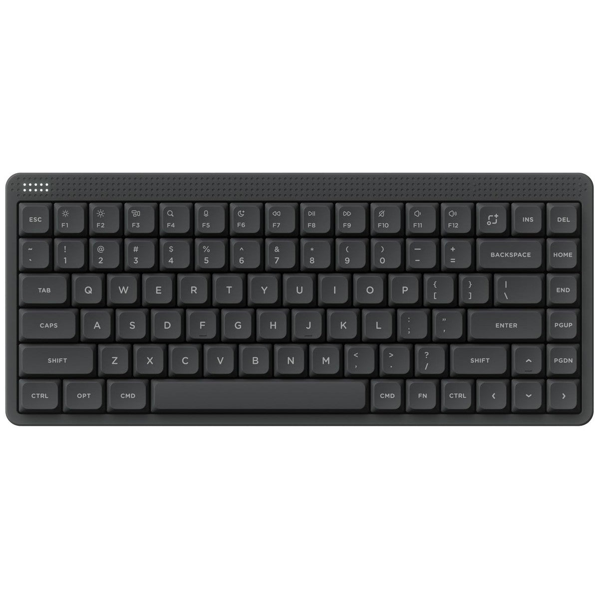 NuPhy Node75 Low-Profile Hot-Swappable 75% Wireless Mechanical Keyboard (Ink Gray)