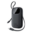 Baseus QPow 3 Digital Display Fast-Charging Power Bank with Built-in USB-C + iP Cable 20000mAh 22.5W