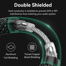 Vention Cotton Braided RCA Male to Male Coaxial Audio Cable - Green Copper Type 2M (BCTGH)