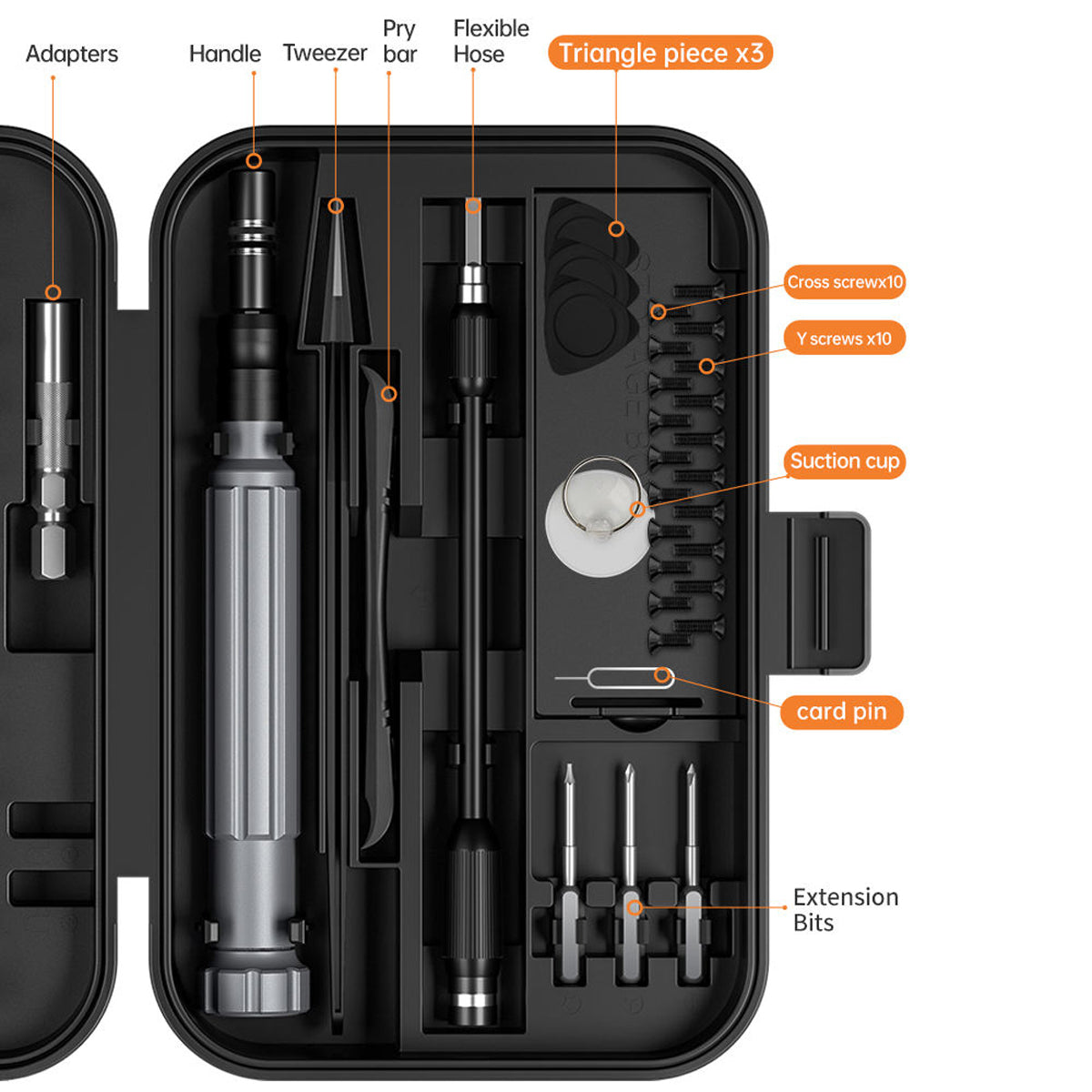 UF Tools 150-in-1 Multi-Functional Precision Screwdriver Set (w/ Aluminum Alloy Handle) (UF-840150)