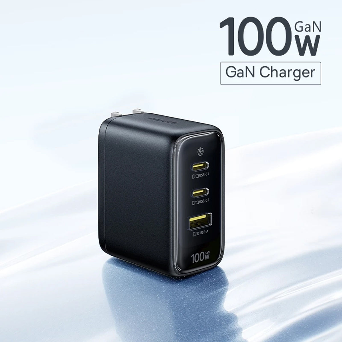Baseus EnerFill FE22 Fast Charger 2C+U 100W (Cosmic Black) (E0124000)