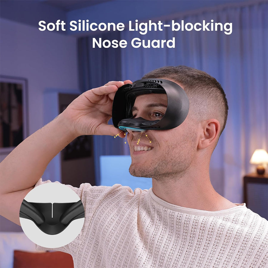 Kiwi Design V4 Facial Interface Set for Meta Quest 3S (Black) (Q2-5)