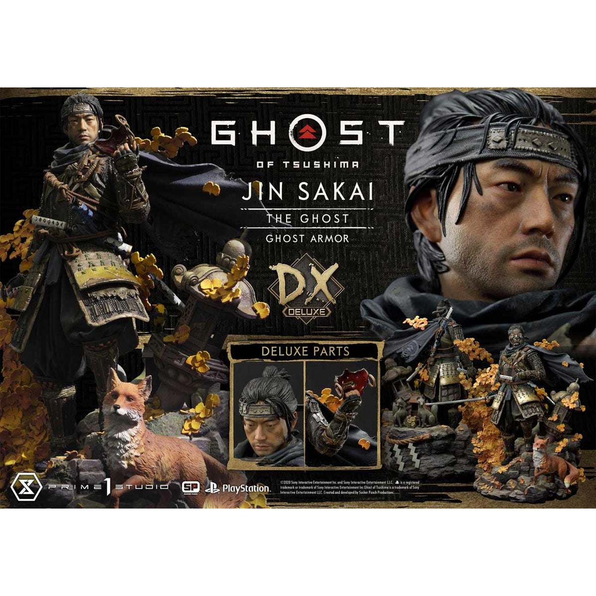 Ultimate Premium Masterline Ghost of Tsushima Jin Sakai, The Ghost - Ghost Armor (Deluxe Version)