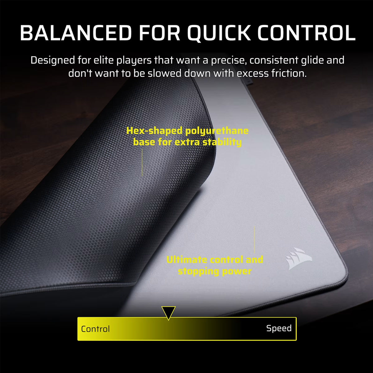 Corsair MM PRO Control Large Esports-Tuned Cloth Mouse Pad 