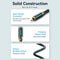 Vention Cotton Braided RCA Male to Male Coaxial Audio Cable - Green Copper Type 2M (BCTGH)
