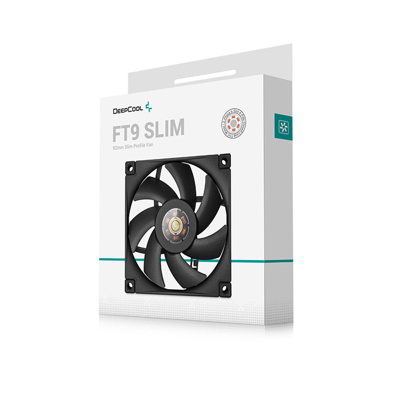 DeepCool FT9 Slim High-Performance 92mm Thin-Profile PWM Fan (Black)