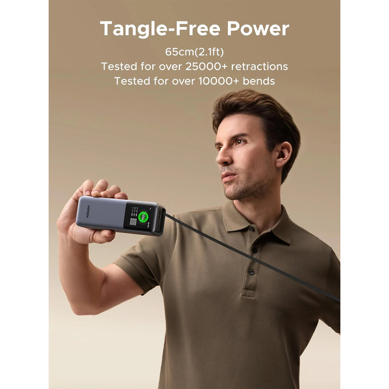 Ugreen Nexode 20000mAh 165W Power Bank with Type-C Retractable Cable