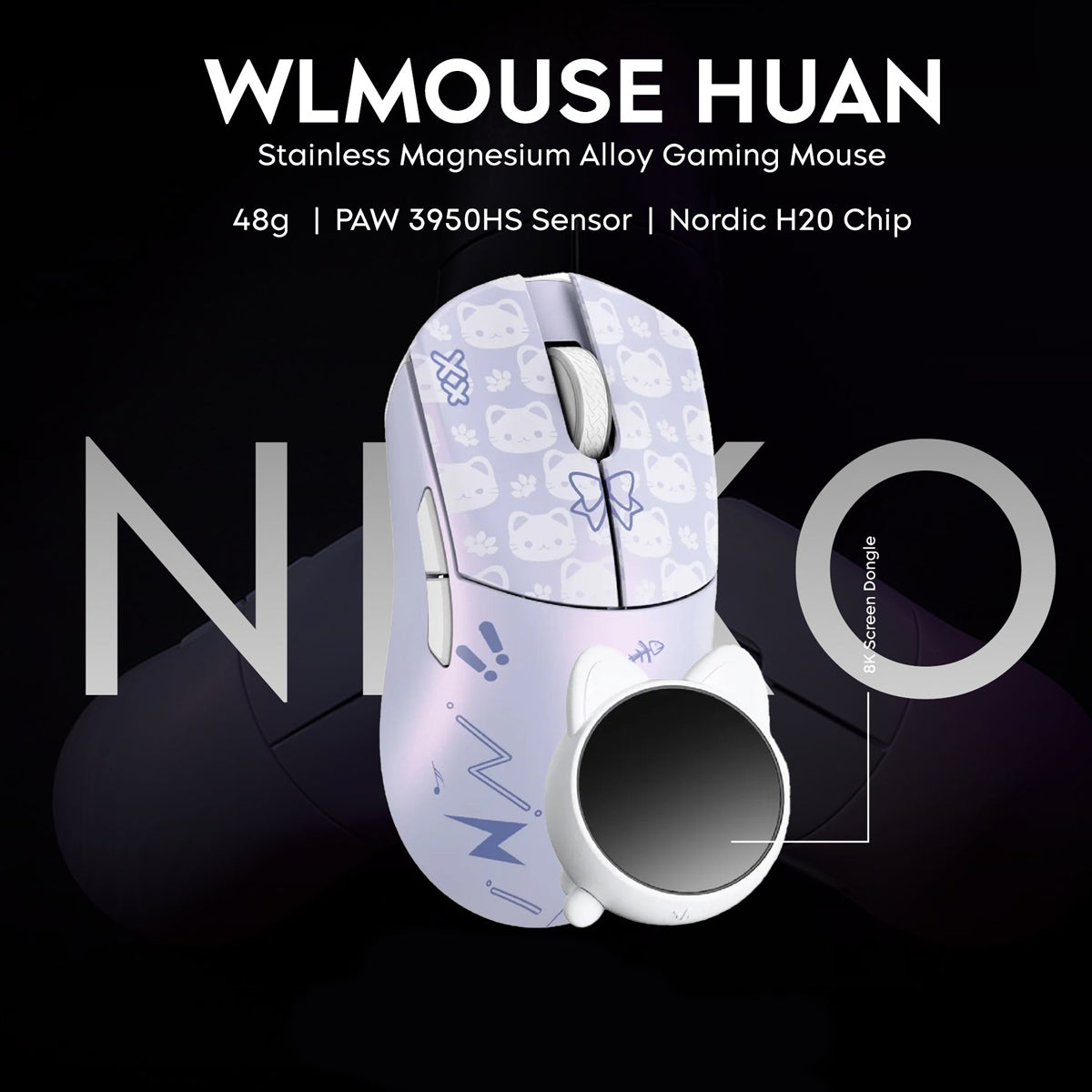 WLMouse HUAN Stainless Magnesium Alloy Gaming Mouse