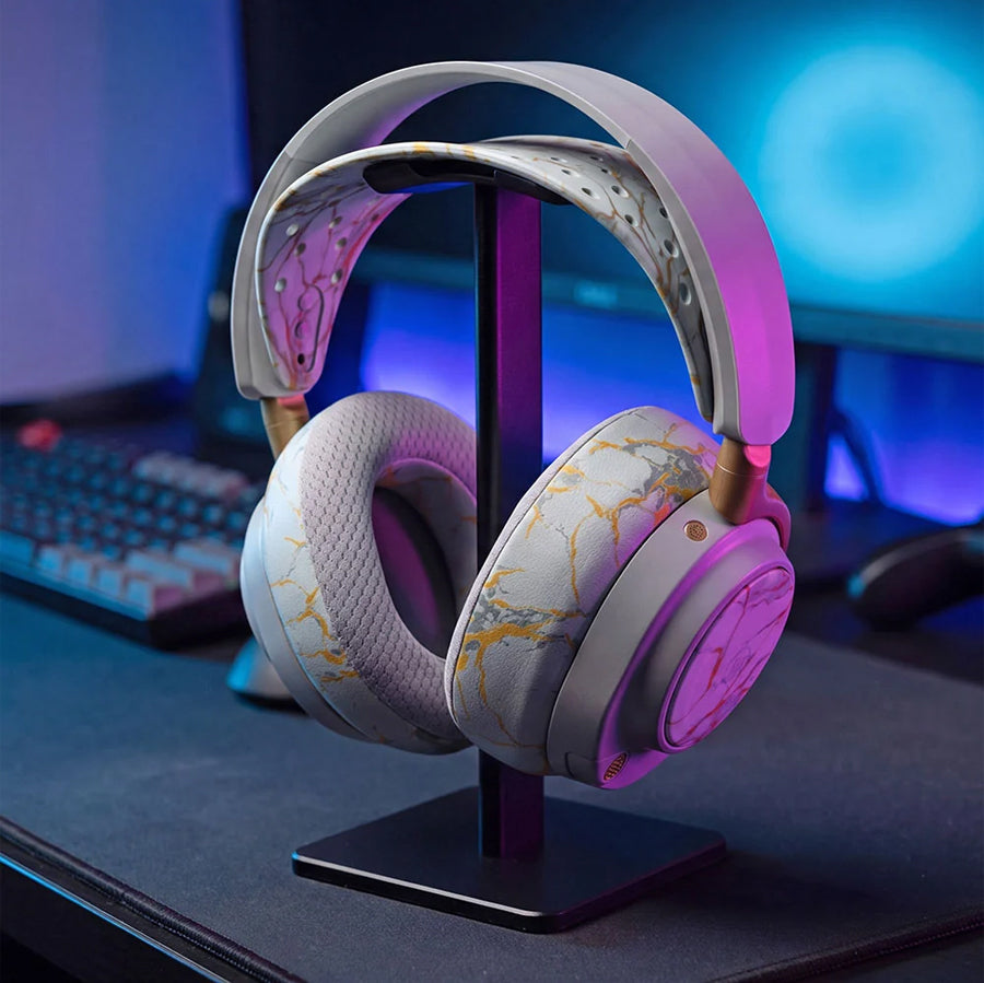 Wicked Cushions WC Side Speaker Plates for Arctis Nova Headsets (Black Camo, Red Camo, 90s Black, 90s White,Snow Camo, Speed Racer,Gold Marble,Navy Tiger,Geo Grey,Emerald Tide,Ivory Tide,The Simulation,Kinetic Wave, RandomFrankP,Leopard, Sage Gold Marble)